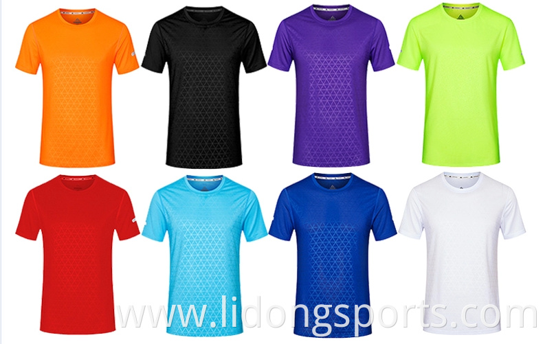 Summer Quick Dry Gym Sports T Shirts Wholesale Custom Plain 100% Polyester Athletic T Shirt